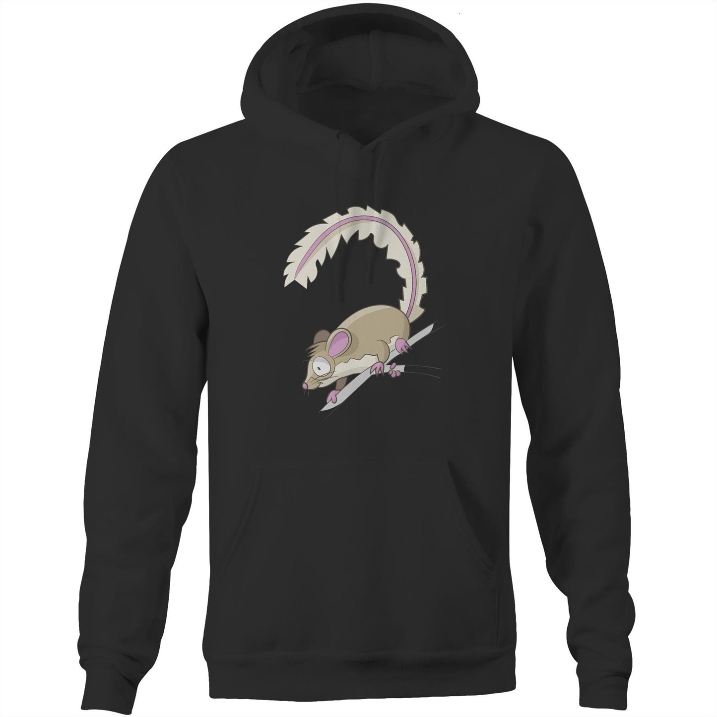 Unisex - Pocket Hoodie Sweatshirt - 'Feathertail Possum'