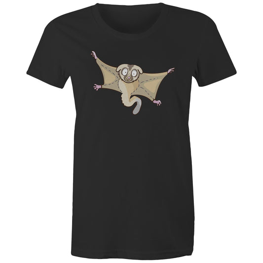 Women's Organic Tee - 'Sugar Glider' in-flight