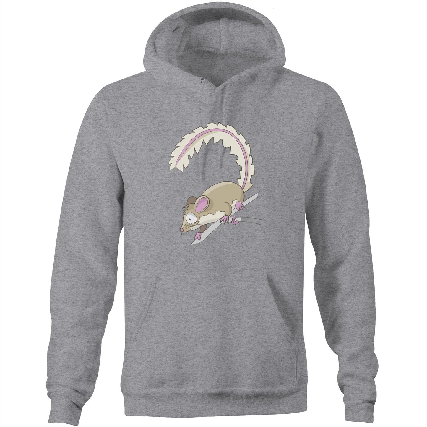 Unisex - Pocket Hoodie Sweatshirt - 'Feathertail Possum'