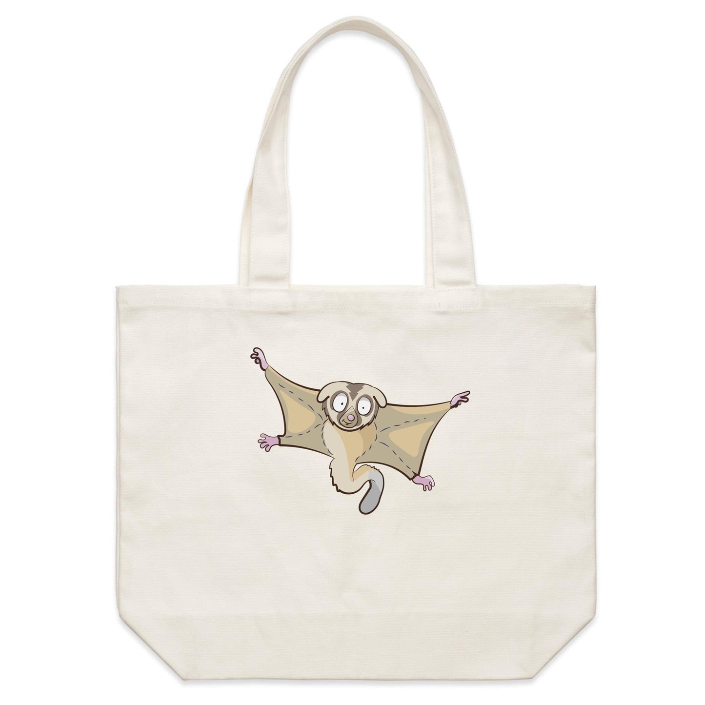 Shoulder Canvas Tote Bag - 'Sugar Glider'