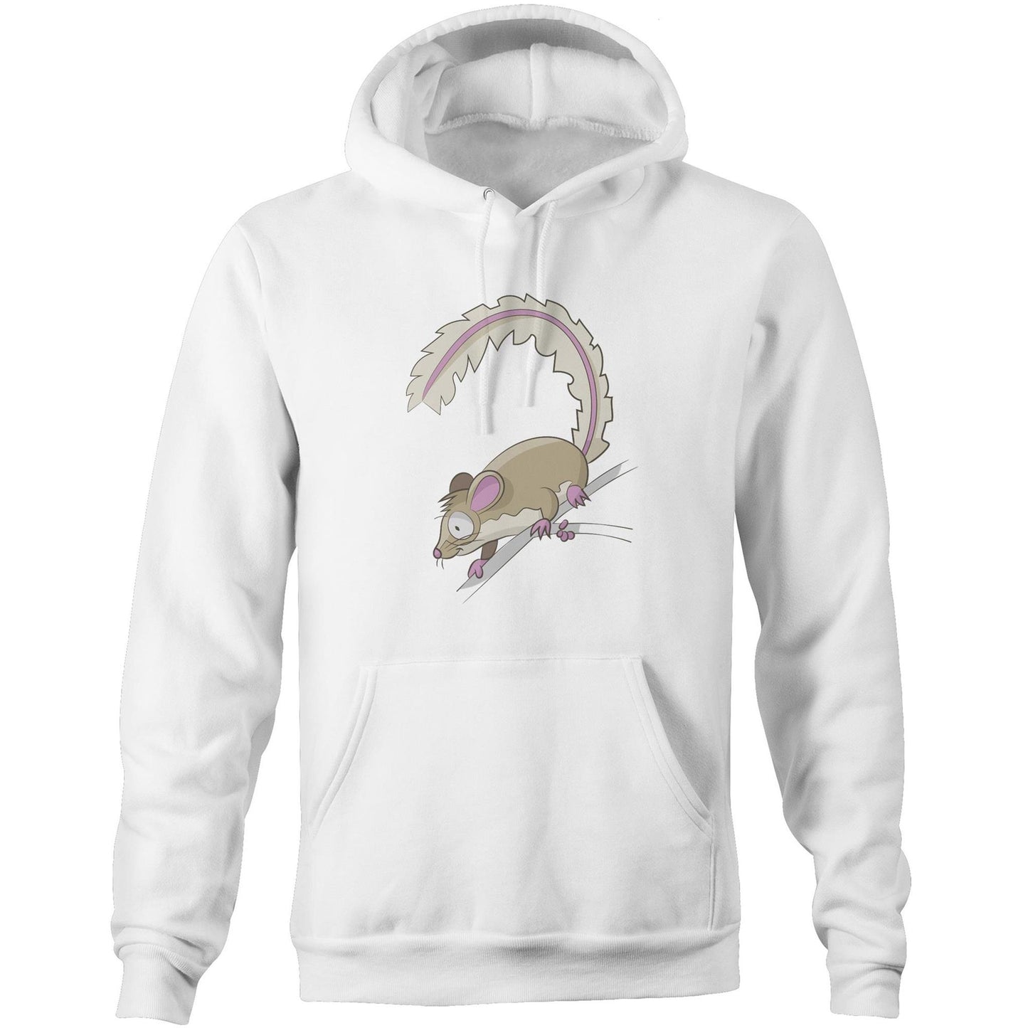 Unisex - Pocket Hoodie Sweatshirt - 'Feathertail Possum'